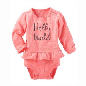 OSHKOSH B’GOSH | Ruffle-Hem Double-Decker Bodysuit